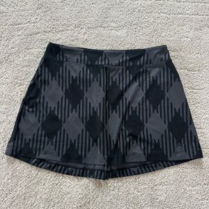 Nike Black and Gray Golf Skirt